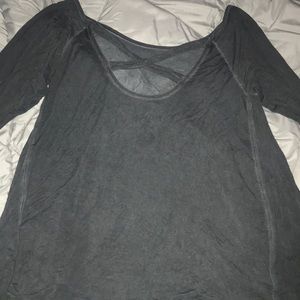 Grey long sleeve shirt